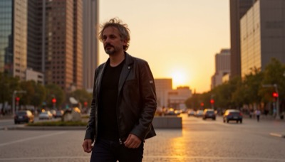 AI-generated film still from Me-Me exploring identity and unlived destinies in Milan